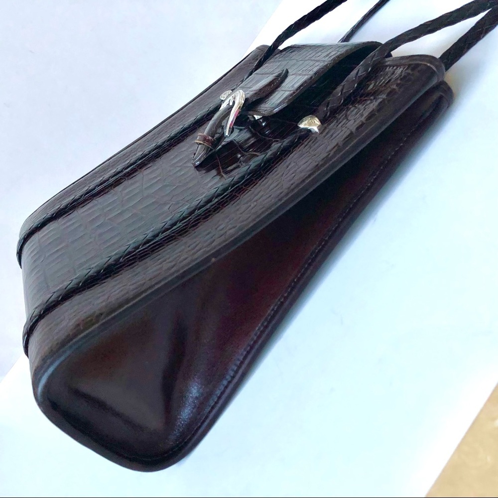 Brighton Structured Tote Embossed & Smooth Leather - Picture 7 of 13